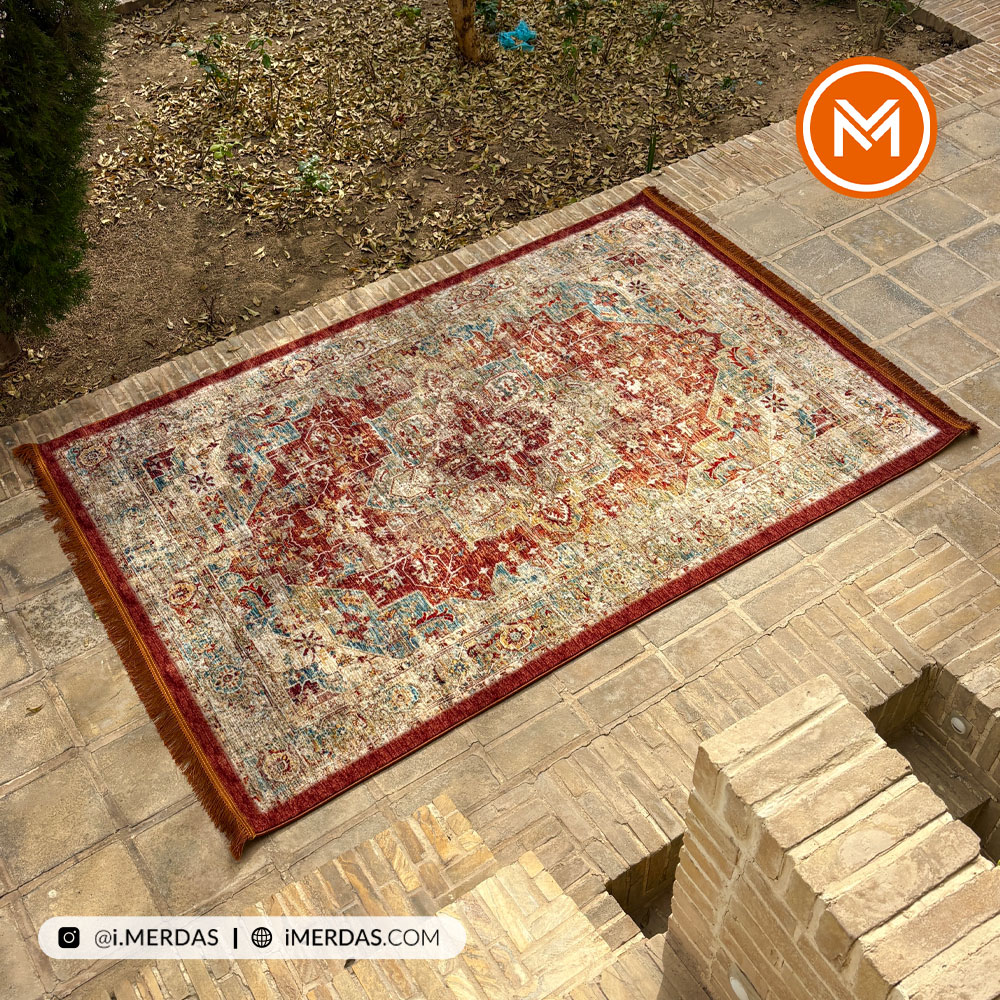 فرش کهنه نما کد N00014 زمینه تمام رنگ